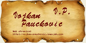 Vojkan Paučković vizit kartica